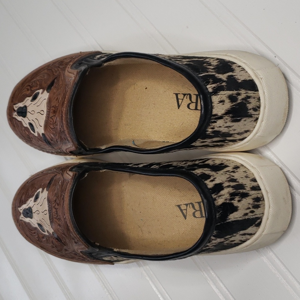 MYRA Western Skull Slip-On Shoes Size 8 Womens - Picture 3 of 9